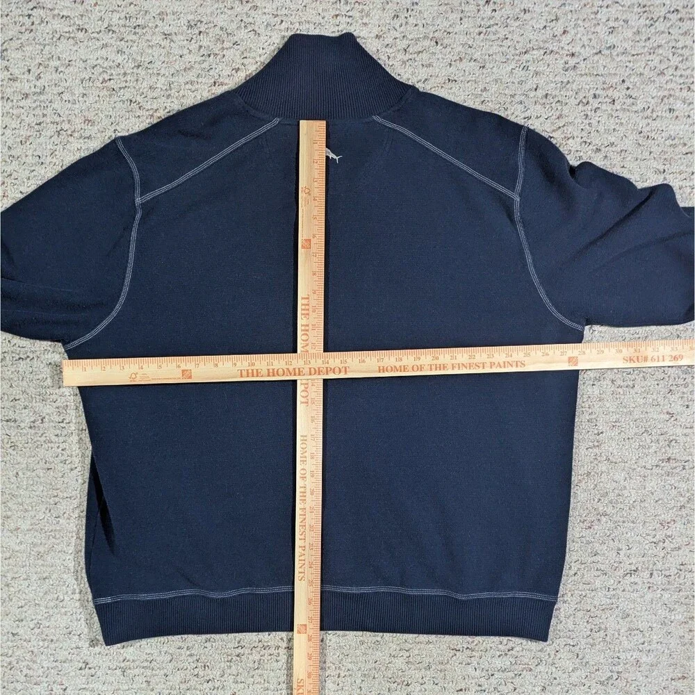 Tommy Bahama Football Sweatshirt Dallas Cowboys Mens 3XL Mock V-Neck NFL Sweater